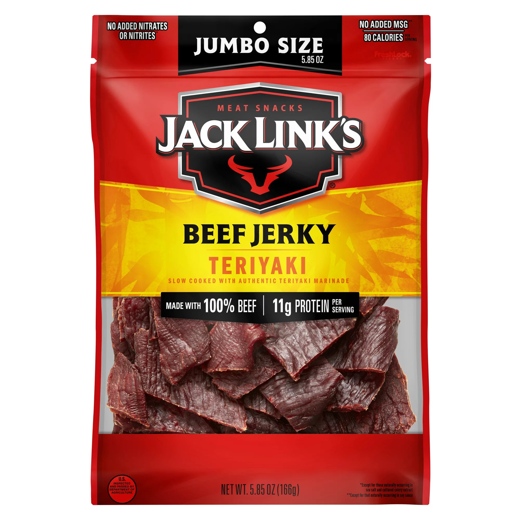 Jack Link’s Teriyaki Beef Jerky Jumbo Bag, 5.85 oz