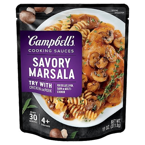 Salsas para cocinar Campbell's Savory Marsala, 11 oz 