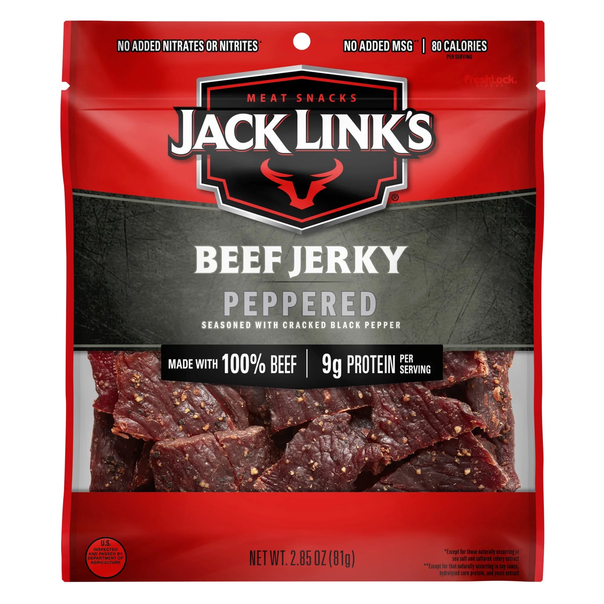 Jack Link’s Beef Jerky, Peppered, 100% Beef,