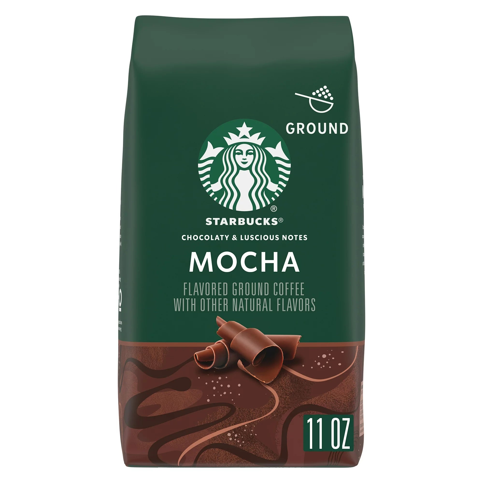 Café molido, café arábico, moca, granos de Starbucks 