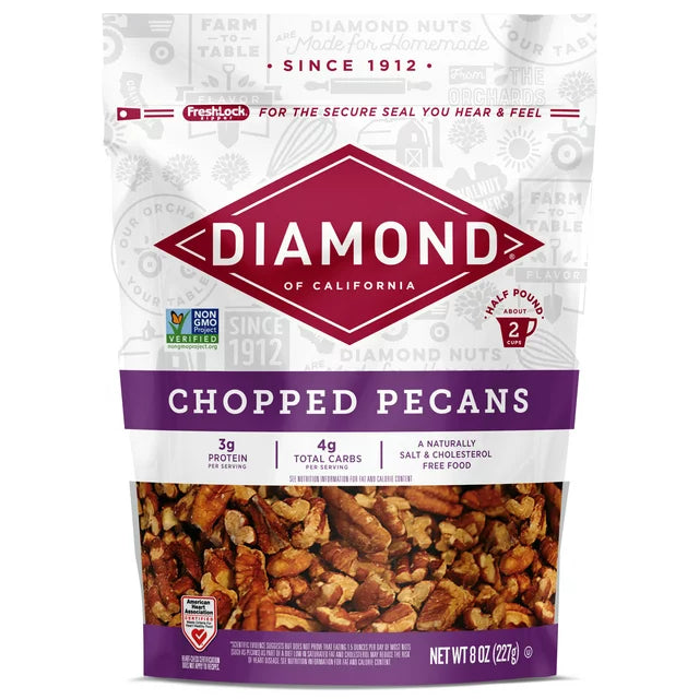 Pecanes picados Diamond of California, 8 oz 