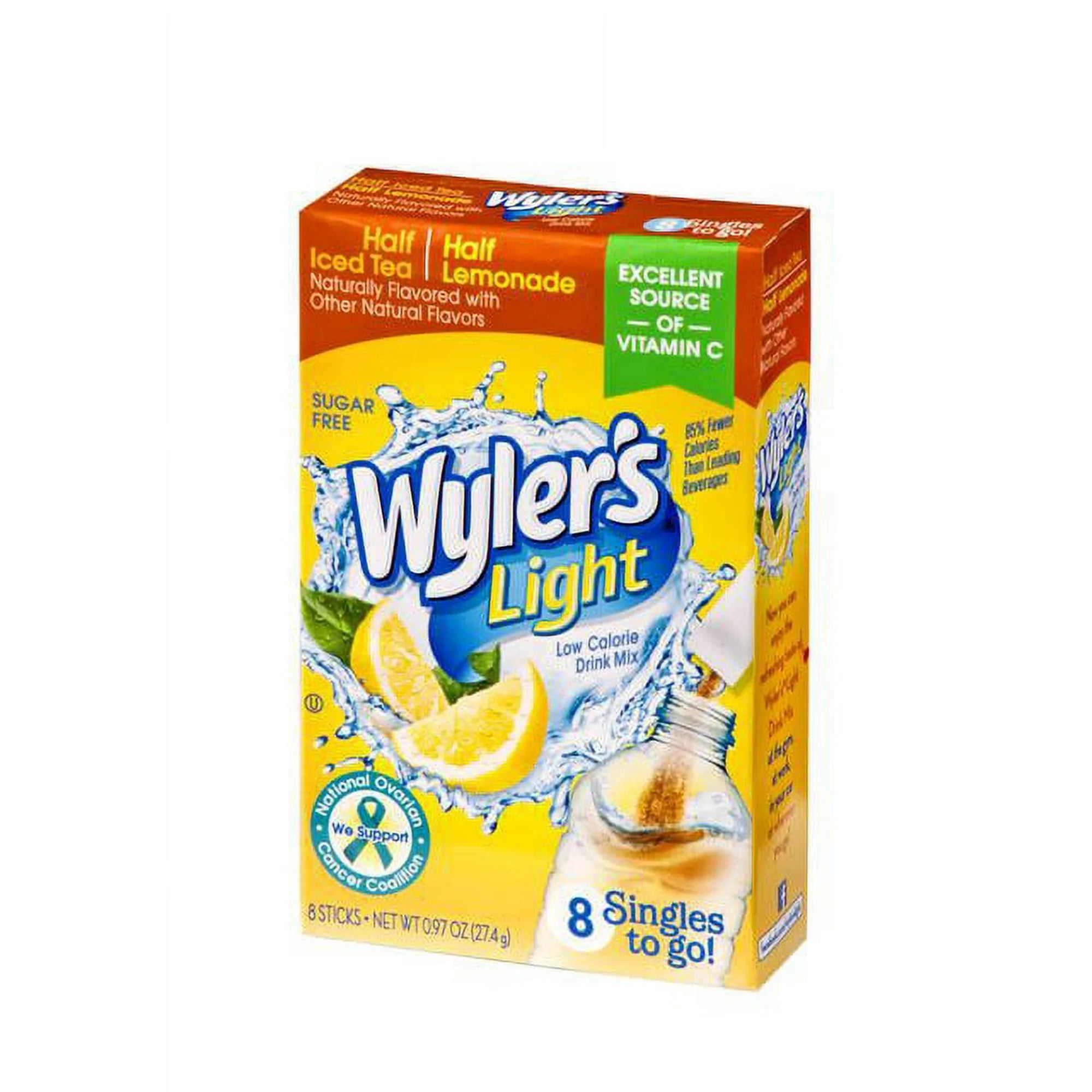 Wyler’s Light Half Iced Tea Half Lemonade Drink Mix – 8 ct (0.97 oz)