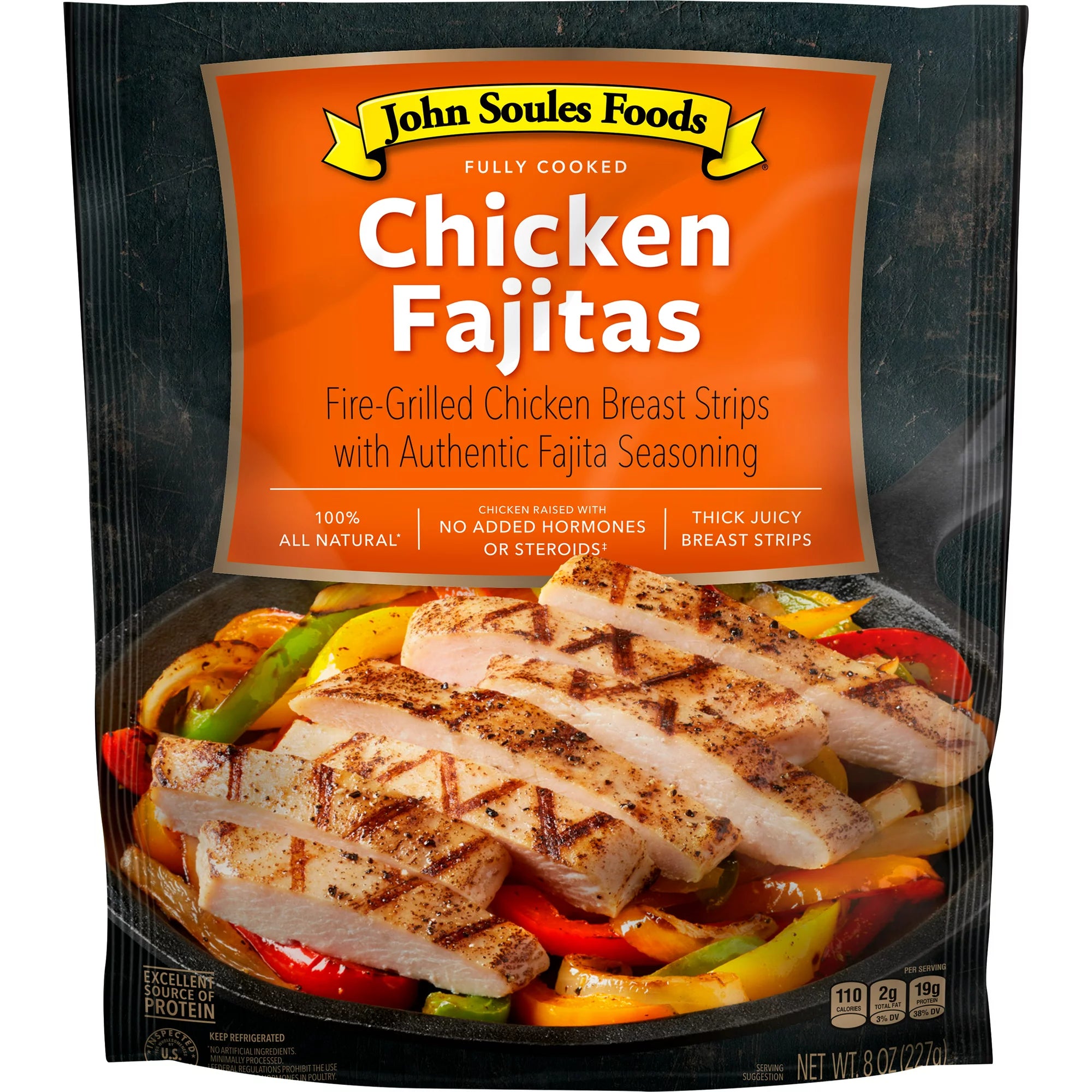 John Soules Foods Fresh Chicken Fajitas Breast Strips, 8oz