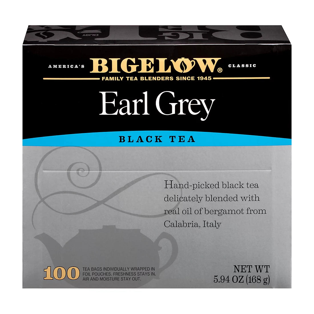 Té negro Earl Grey de Bigelow, 100 unidades 