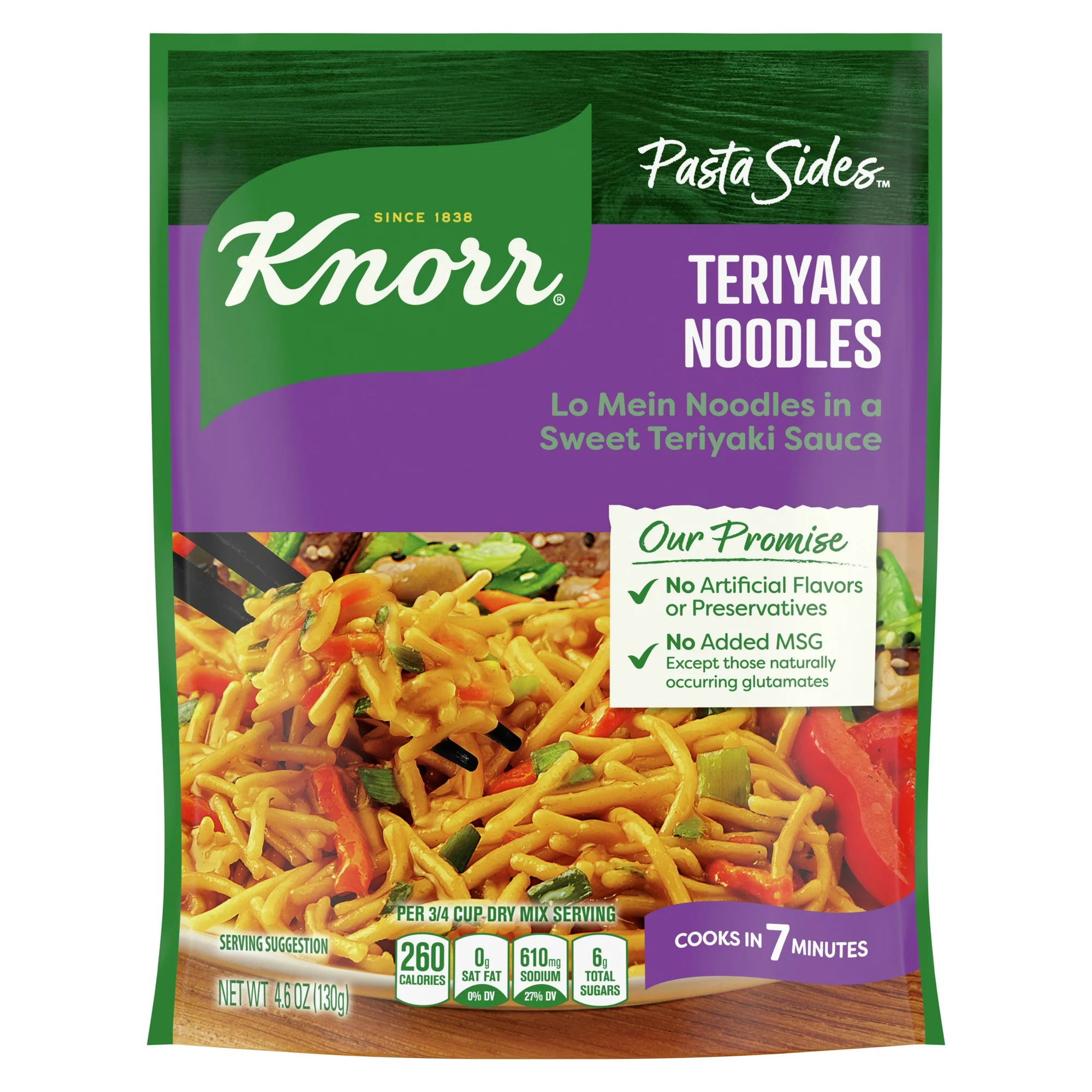 Fideos teriyaki Knorr Pasta Sides de 4,6 oz 