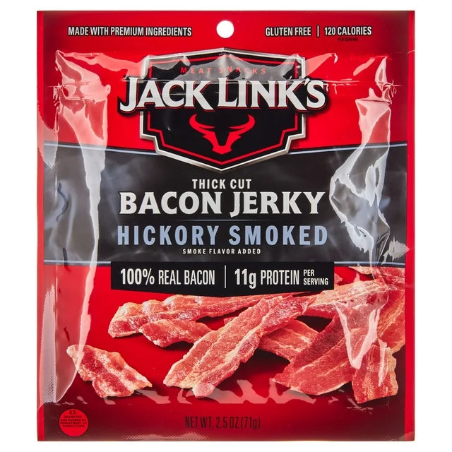 Cecina de tocino Jack Links, ahumada con nogal, 2,4 oz 