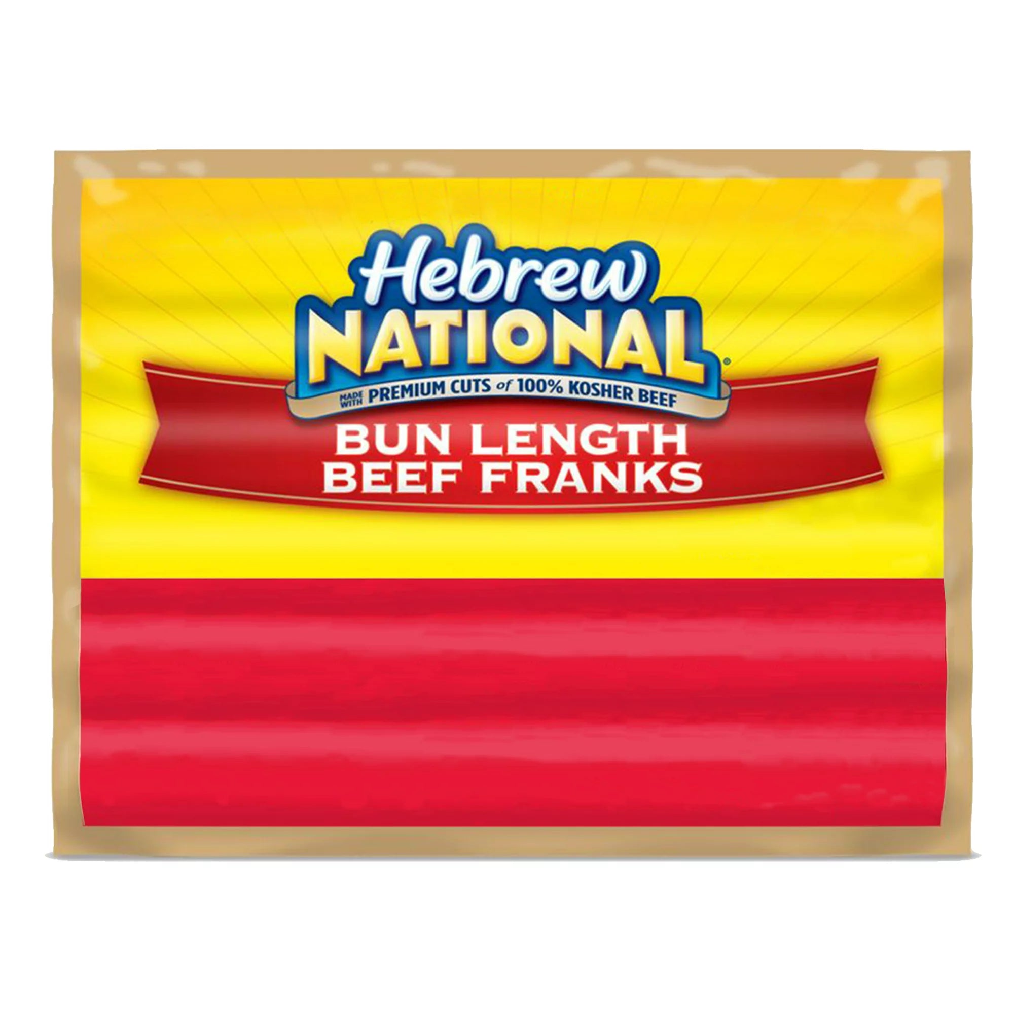 Hebrew National 100 Kosher Beef Bun Length Beef Franks 6 Count 12 oz