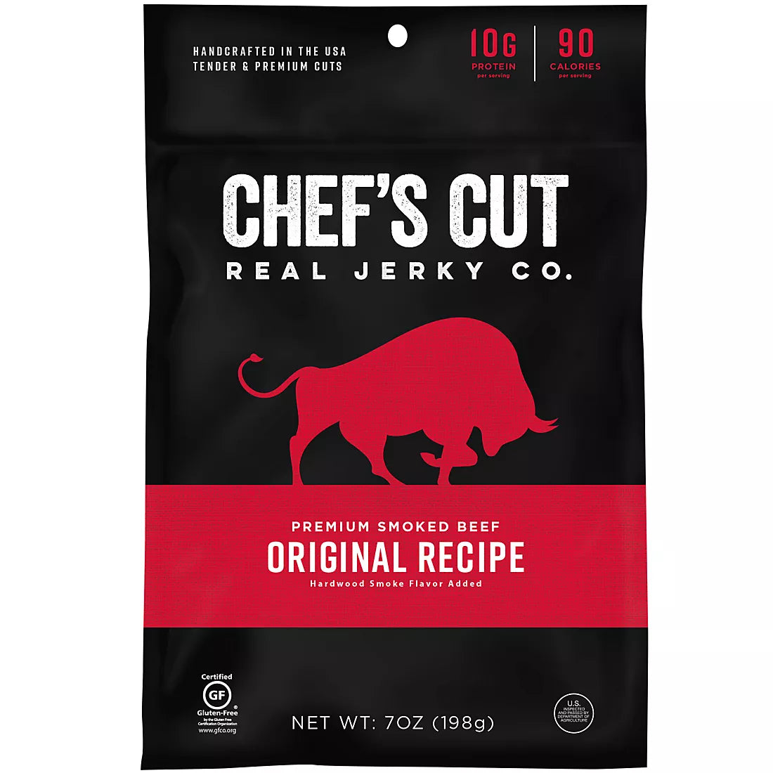 Carne de res ahumada con receta original de Chef's Cut Real Jerky Co, 7 oz 