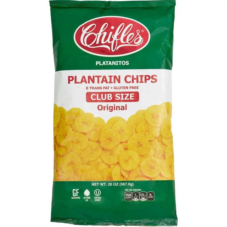 Chifles de plátano originales, tamaño club, chips salados, 20 oz 