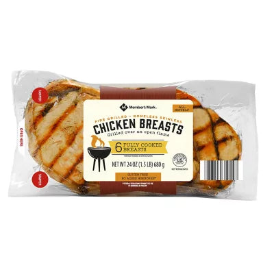 ﻿Member’s Mark Fire Grilled Chicken Breasts, Fresh (6 ct.) 24oz