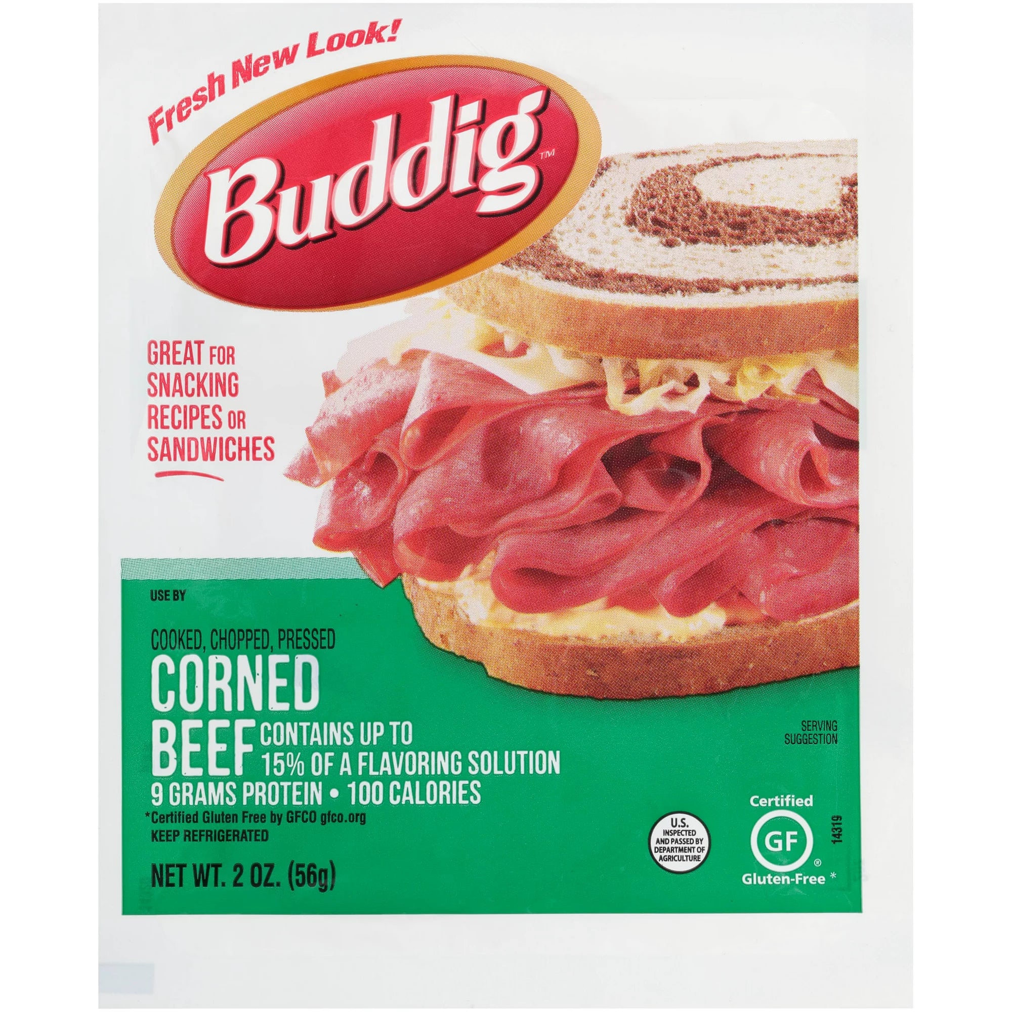 Carne de res en conserva Buddig Original de 2 oz