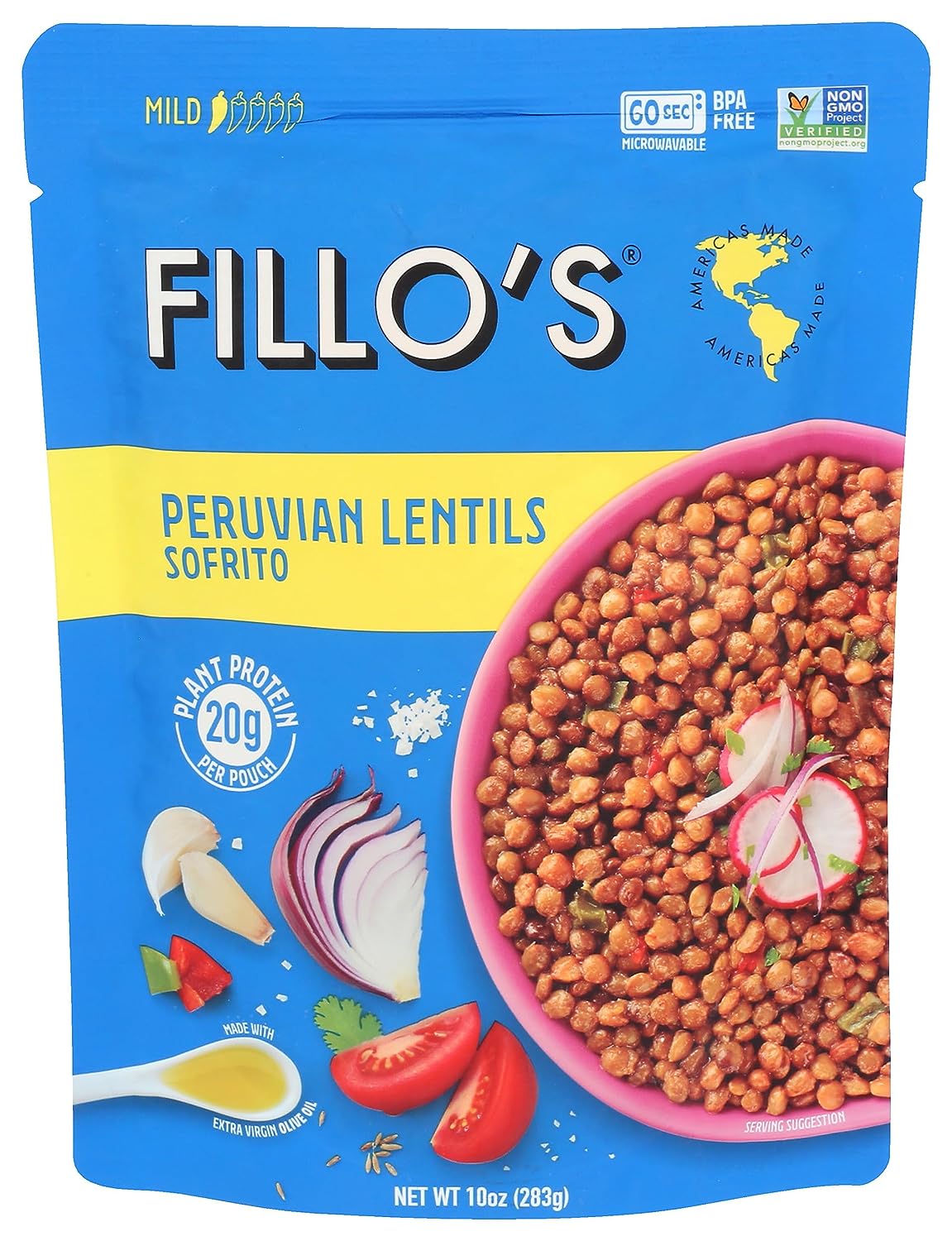 FILLOS Peruvian Lentils Beans & Sofrito 10 oz