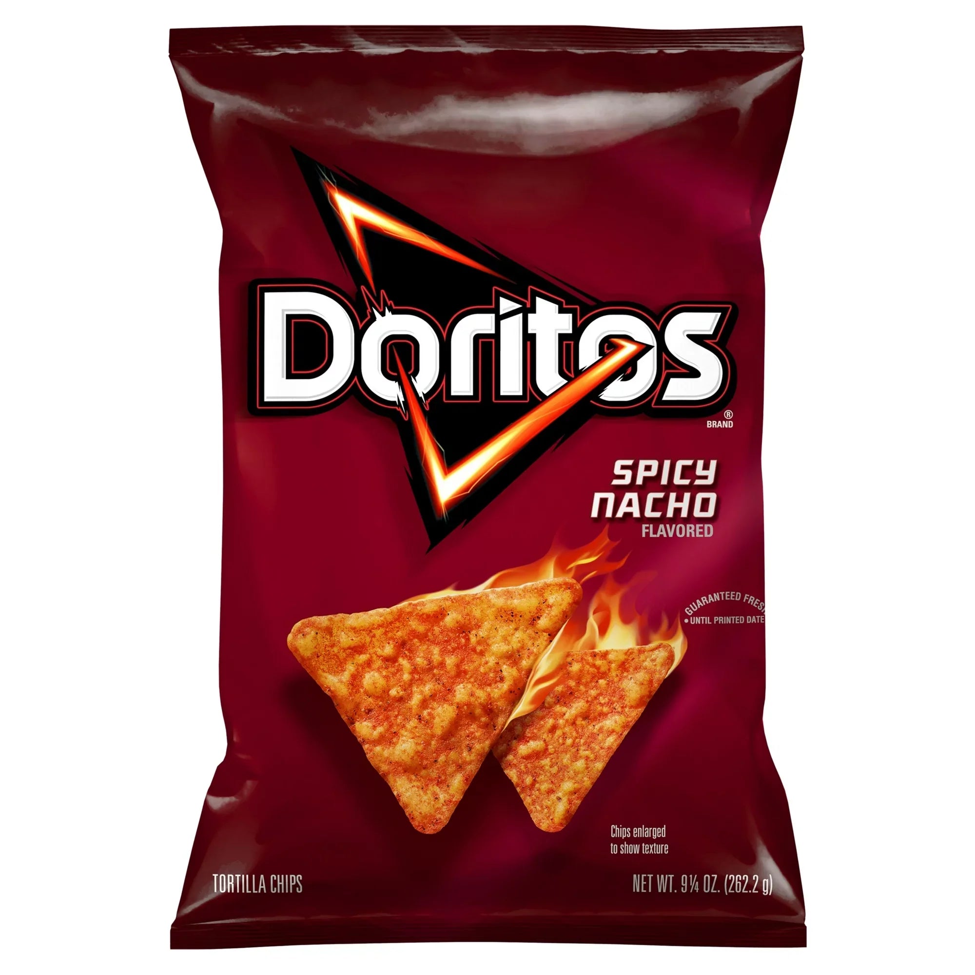 Chips de tortilla Doritos con sabor a nacho picante, 9,25 oz