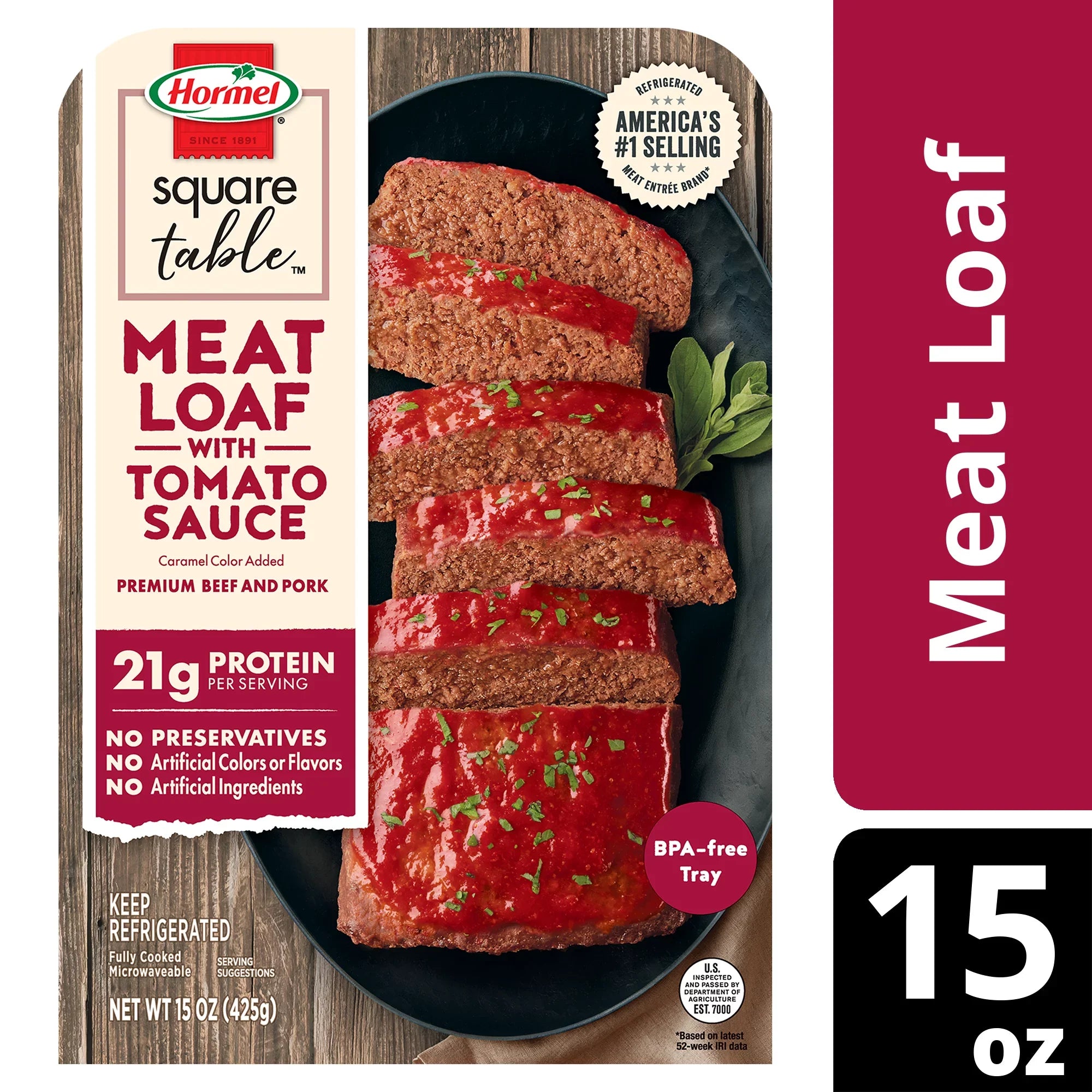 Hormel Square Table Meatloaf with Tomato Sauce 15 oz