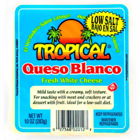 Queso tropical, queso blanco 10 oz