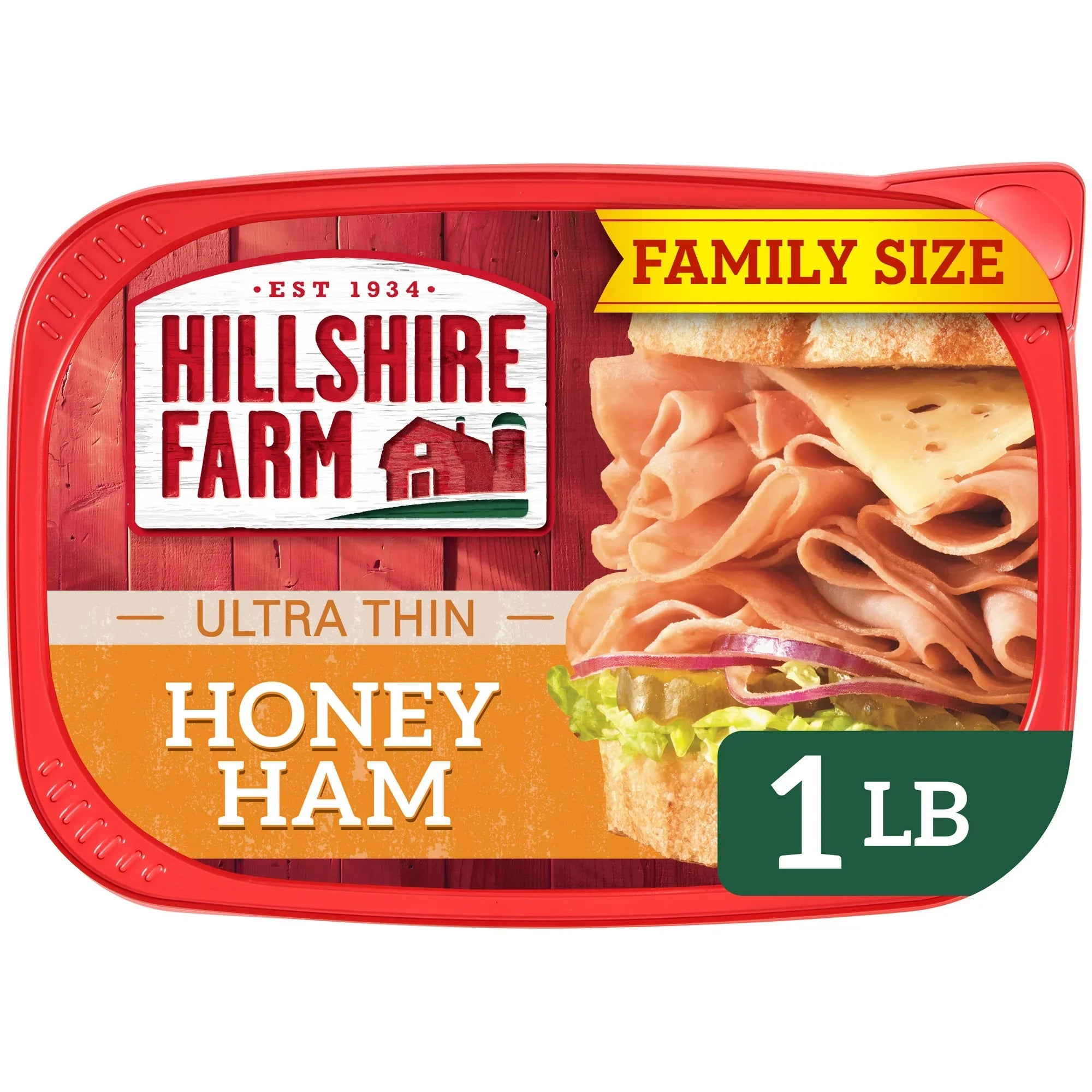 Fiambre de jamón con miel de Hillshire Farm, 16 oz