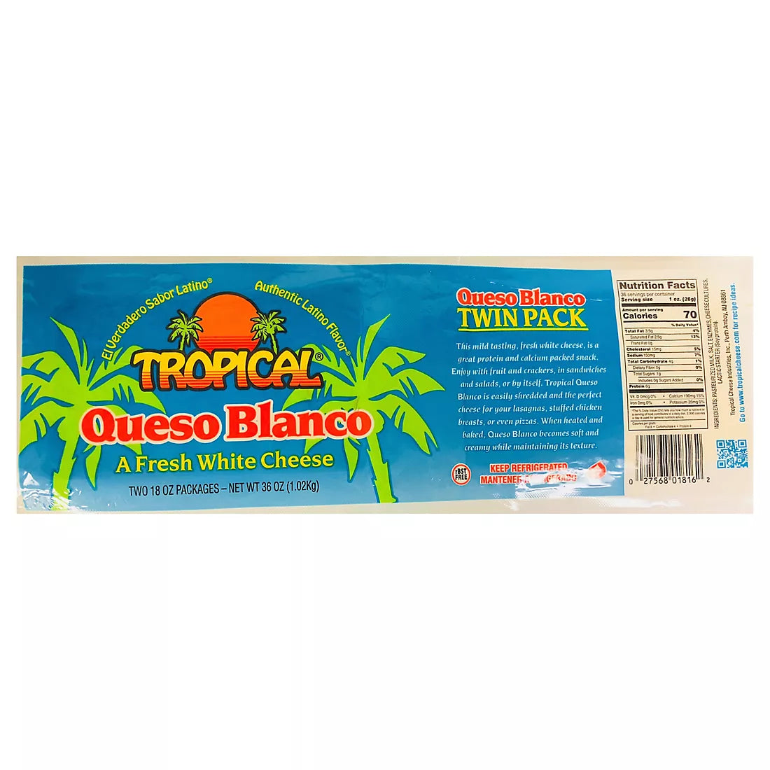 Queso Tropical, Queso De Freir 10 oz