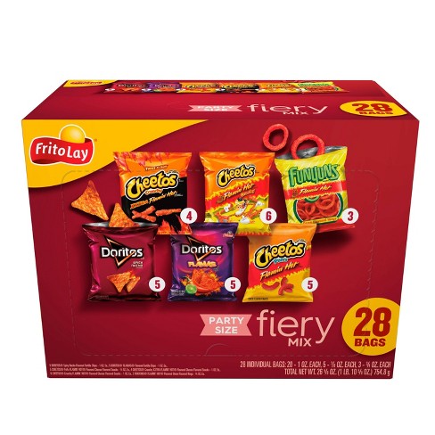 Paquete variado de cubos de mezcla picante para fiestas Frito-Lay, 28 unidades de 28 oz 