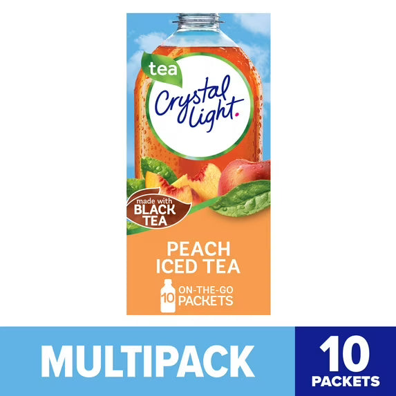 Crystal Light Peach Iced Tea Drink Mix 10 ct – 0.7 oz