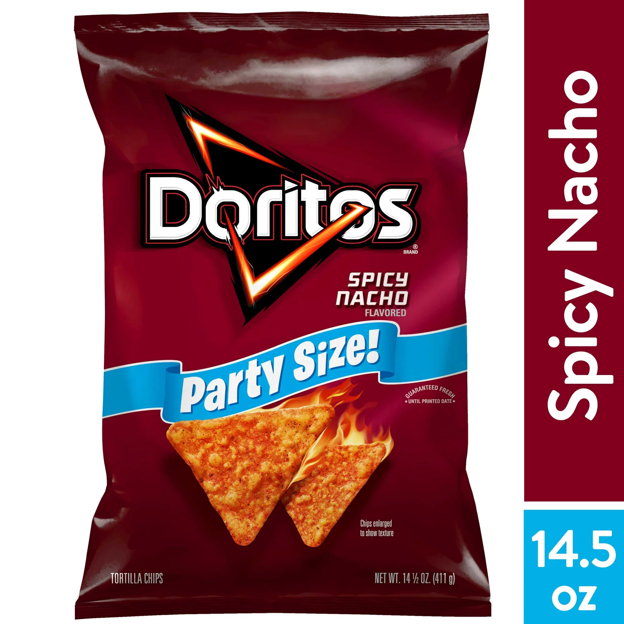 Tortillas fritas Doritos Spicy Nacho Snack, 14,5 oz