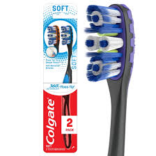Colgate 360° Advanced Floss-Tip Toothbrush – Medium – 2 ct (3.9 oz)